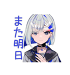 お休み宣言★パンクセーラー女子（個別スタンプ：7）