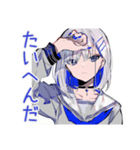 お休み宣言★パンクセーラー女子（個別スタンプ：33）