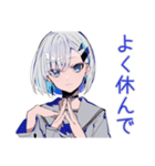 お休み宣言★パンクセーラー女子（個別スタンプ：40）