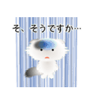 色々な猫2-4 長毛-垂れ耳-白に黒ぶち（個別スタンプ：36）