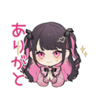 ちび量産型ちゃんの体調不良欠席＆お大事に（個別スタンプ：12）