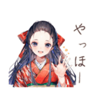 大正女学生★毎日挨拶（個別スタンプ：2）