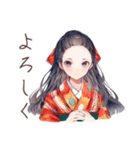 大正女学生★毎日挨拶（個別スタンプ：8）