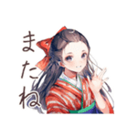 大正女学生★毎日挨拶（個別スタンプ：10）