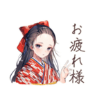 大正女学生★毎日挨拶（個別スタンプ：19）