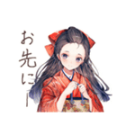 大正女学生★毎日挨拶（個別スタンプ：22）