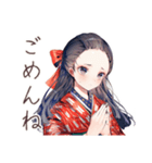 大正女学生★毎日挨拶（個別スタンプ：30）