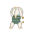 レオタードのアリクイさん（個別スタンプ：1）