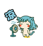 ねっ娘②【夏】……………………,………….（個別スタンプ：10）