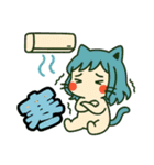 ねっ娘②【夏】……………………,………….（個別スタンプ：11）