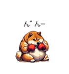 ボクサーふとっちょ柴犬（個別スタンプ：17）