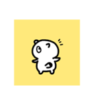 ちびたぬき(白)（個別スタンプ：1）