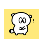 ちびたぬき(白)（個別スタンプ：3）
