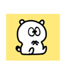 ちびたぬき(白)（個別スタンプ：4）