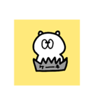 ちびたぬき(白)（個別スタンプ：8）