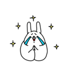 全力うさぎ超シンプル編（個別スタンプ：11）