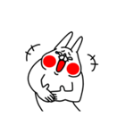 全力うさぎ超シンプル編（個別スタンプ：15）