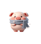 情緒不安定なピンクのブタ（個別スタンプ：10）
