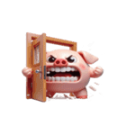情緒不安定なピンクのブタ（個別スタンプ：29）