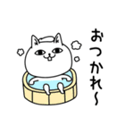 じろりねこ挨拶毎日送れる（個別スタンプ：5）