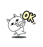 じろりねこ挨拶毎日送れる（個別スタンプ：10）