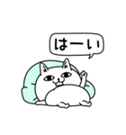 じろりねこ挨拶毎日送れる（個別スタンプ：11）