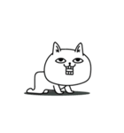 じろりねこ挨拶毎日送れる（個別スタンプ：16）