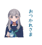 ミステリアス女子高生★毎日挨拶（個別スタンプ：19）