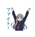 ミステリアス女子高生★毎日挨拶（個別スタンプ：27）