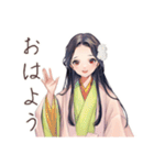 小町さんの雅な夏の和歌（個別スタンプ：2）