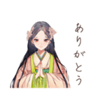 小町さんの雅な夏の和歌（個別スタンプ：3）