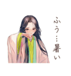 小町さんの雅な夏の和歌（個別スタンプ：16）