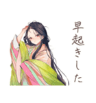 小町さんの雅な夏の和歌（個別スタンプ：30）