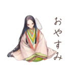 小町さんの雅な夏の和歌（個別スタンプ：35）