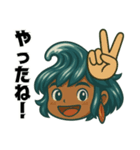 サーファー波空(サーフィン)（個別スタンプ：17）