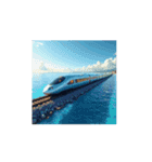幻想的な列車の旅 / Dreamy Train Journey（個別スタンプ：1）
