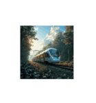 幻想的な列車の旅 / Dreamy Train Journey（個別スタンプ：4）