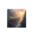 幻想的な列車の旅 / Dreamy Train Journey（個別スタンプ：5）