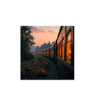幻想的な列車の旅 / Dreamy Train Journey（個別スタンプ：9）