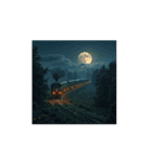 幻想的な列車の旅 / Dreamy Train Journey（個別スタンプ：16）