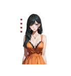 キャバ嬢w No.4 カスタム（個別スタンプ：7）