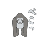 やる気のないゴリラ3【日常編2】（個別スタンプ：4）