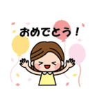 仲良し三人組のイラストスタンプ（個別スタンプ：21）