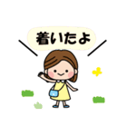 仲良し三人組のイラストスタンプ（個別スタンプ：34）