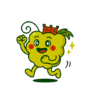 スカラーノ城を被った白ブドウの精霊（個別スタンプ：2）