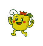 スカラーノ城を被った白ブドウの精霊（個別スタンプ：4）