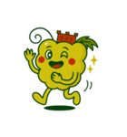 スカラーノ城を被った白ブドウの精霊（個別スタンプ：6）