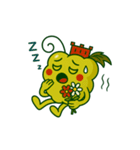 スカラーノ城を被った白ブドウの精霊（個別スタンプ：8）