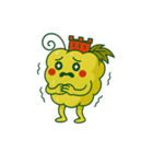 スカラーノ城を被った白ブドウの精霊（個別スタンプ：10）