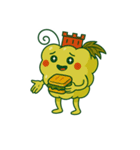 スカラーノ城を被った白ブドウの精霊（個別スタンプ：11）